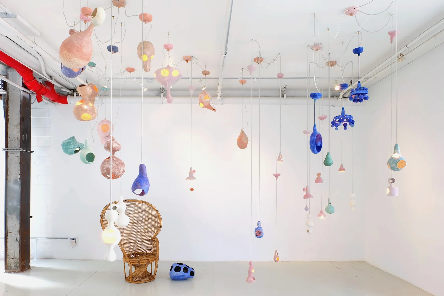 Nap | Immersive Installation of ceramic lights and Sculptures